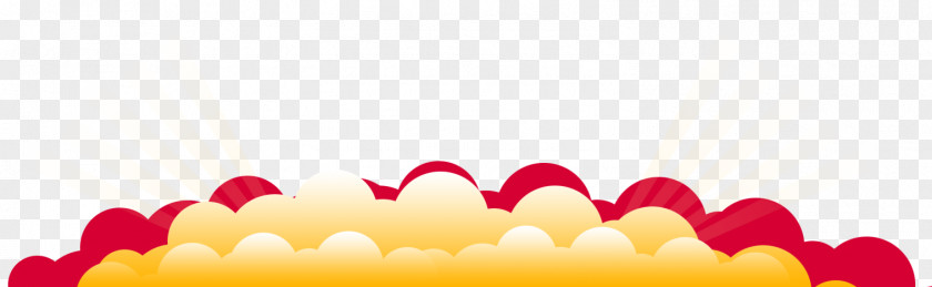 Clouds Red Icon PNG