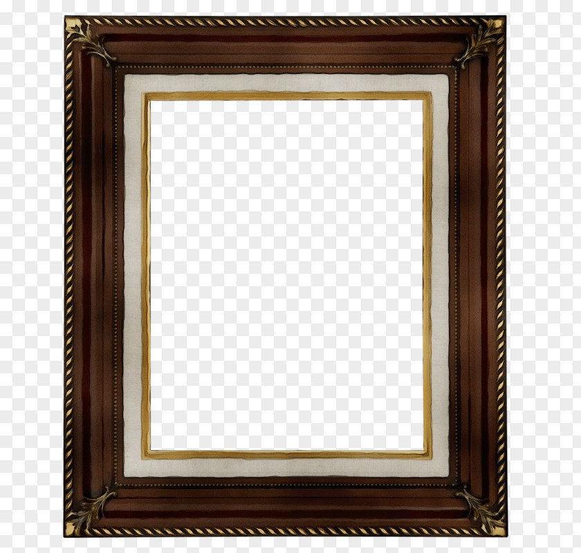 Interior Design Brown Vintage Ornament Frame PNG