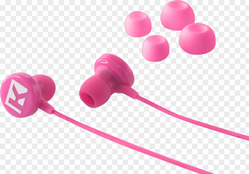 Pink Earphones Headphones M PNG
