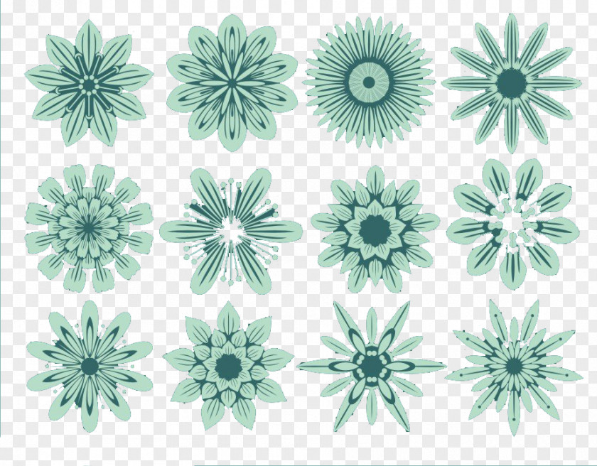 Snowflake Pattern Petal Brilliant Creative Floral Design Clip Art PNG