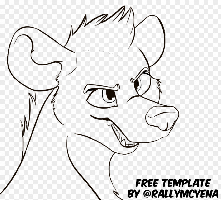 Thing 1 2 Line Art Whiskers Hyena Furry Fandom Drawing PNG