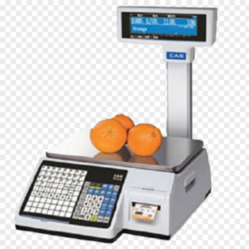 Weighing Scales Measuring Label Printer CAS Corporation Barcode Point Of Sale PNG