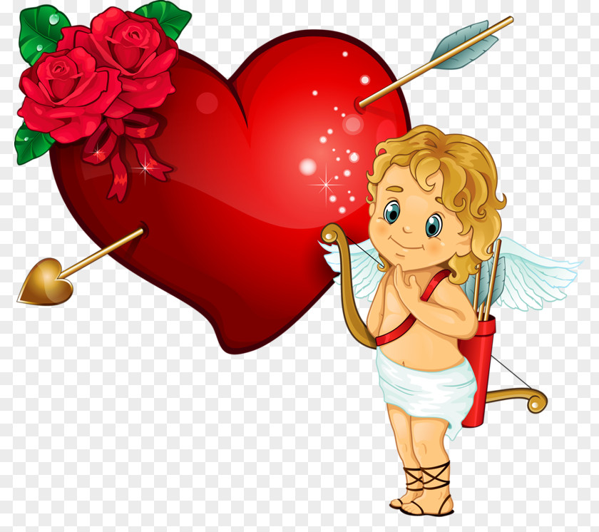 Love Cupid Heart Clip Art PNG