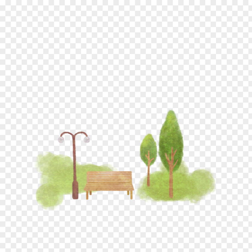 Park Bench Running Sport Cartoon Illustration PNG