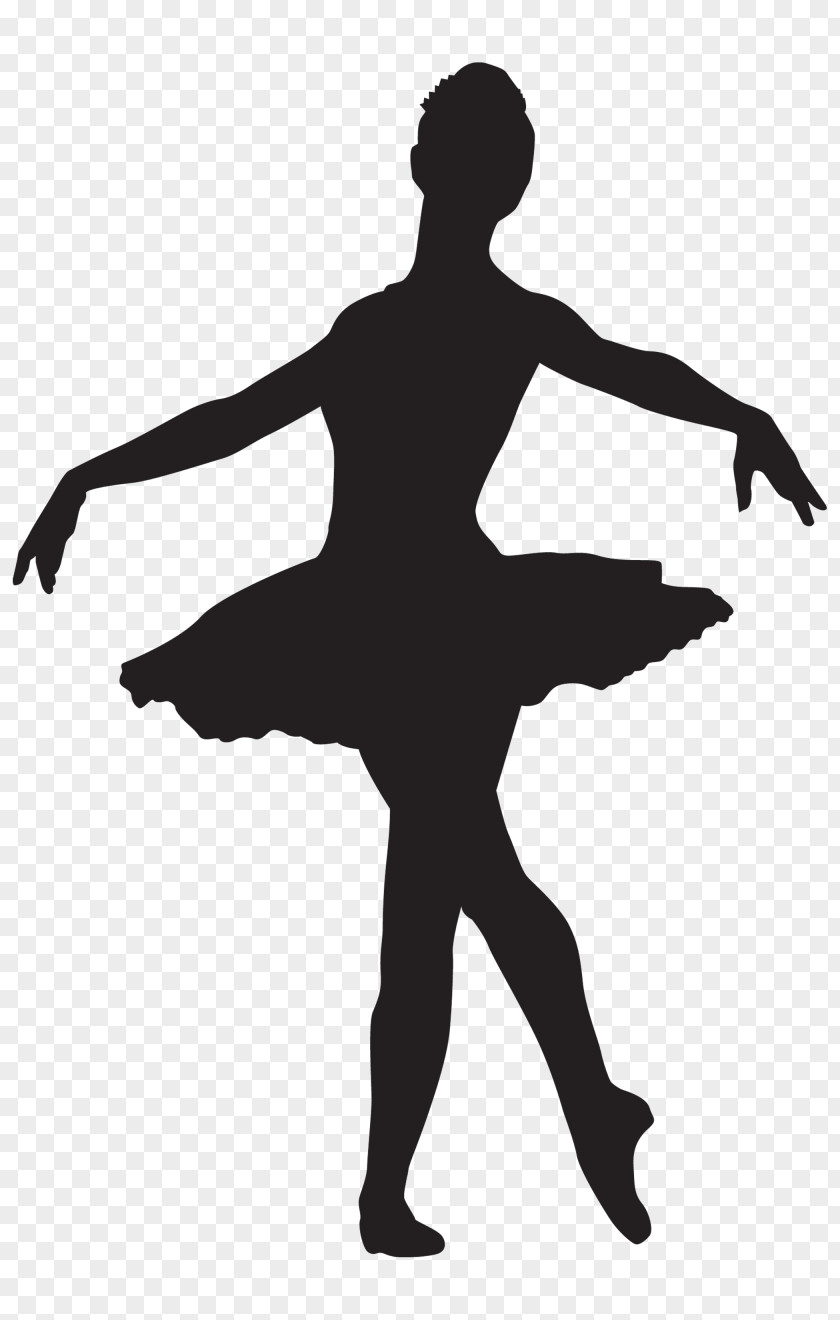 Silhouette Ballet Dancer PNG