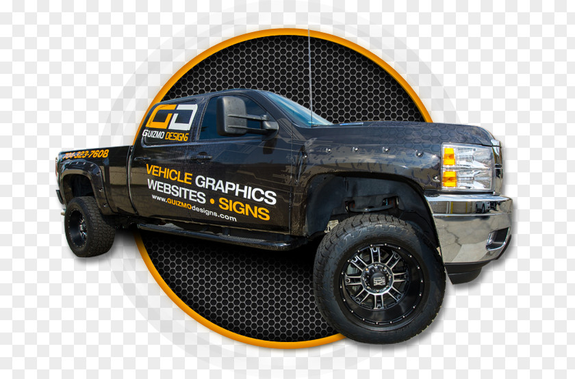 Car Tire Pickup Truck Wrap Advertising PNG