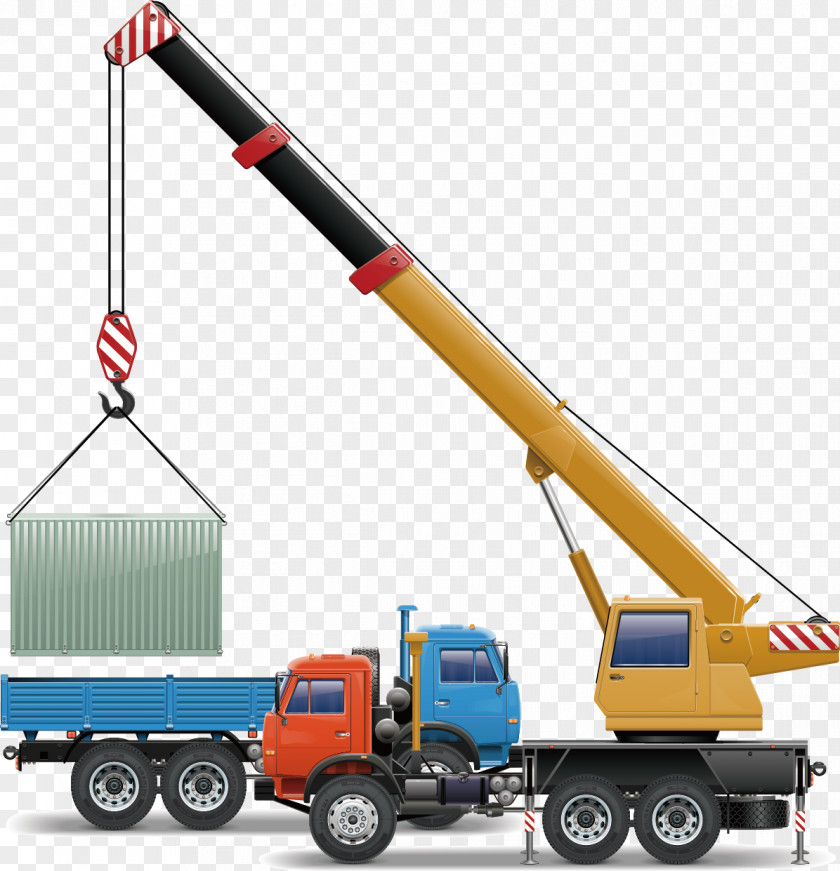 Crane Heavy Equipment Architectural Engineering Intermodal Container PNG