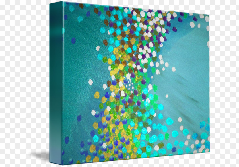 Gallery Wrap Canvas Art Turquoise Printmaking PNG