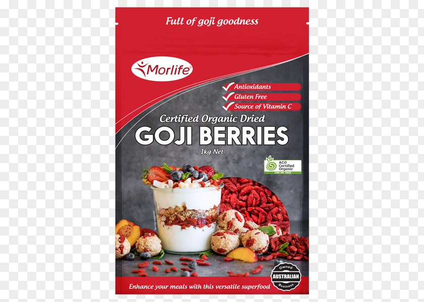 Goji Berry Organic Food Vegetarian Cuisine Certification PNG