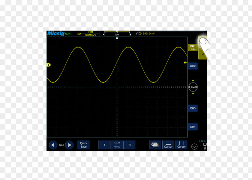 Gradient Division Line Electronics Oscilloscope Bandwidth Sampling Rate Waveform PNG