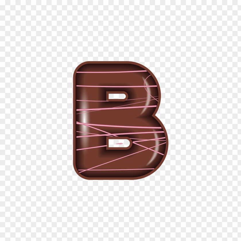 The Chocolate Alphabet B Letter PNG