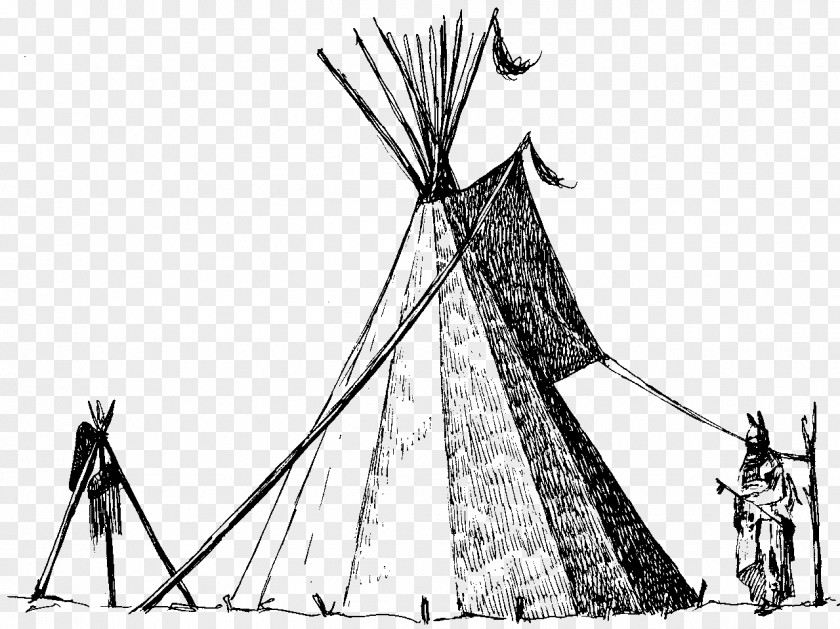 Tipi Native Americans In The United States Tent Plains Indians Drawing PNG