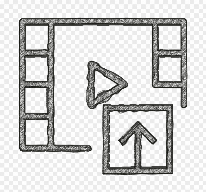 Video Player Icon Movie Interaction Set PNG