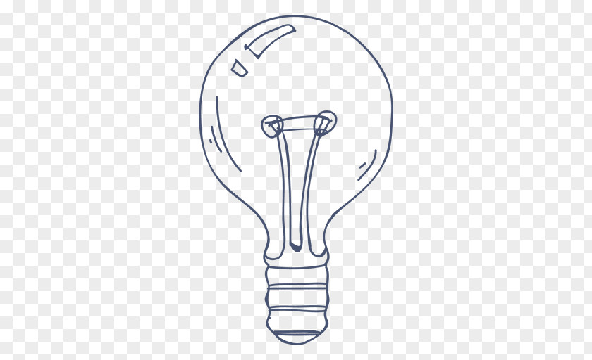 Light Incandescent Bulb Drawing PNG