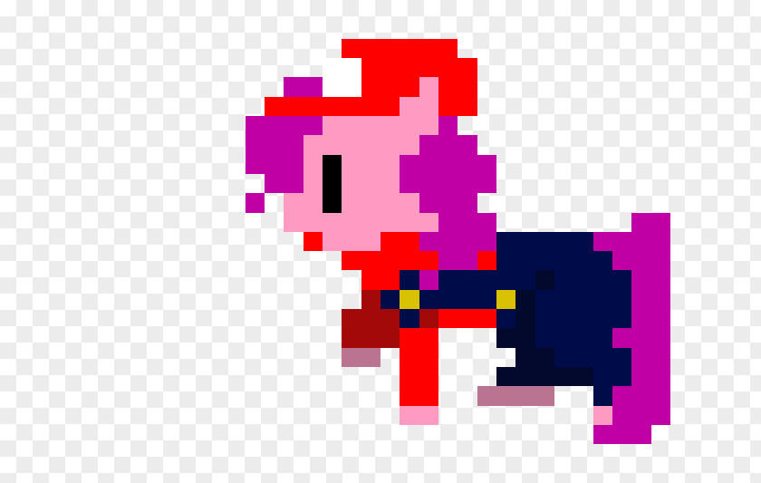 Pixel Art Pony Mario Bros. Digital PNG