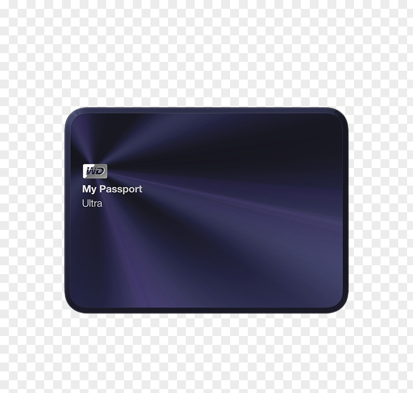 Dark Blue WD Mobile Hard Disk Drive Western Digital USB 3.0 My Passport PNG