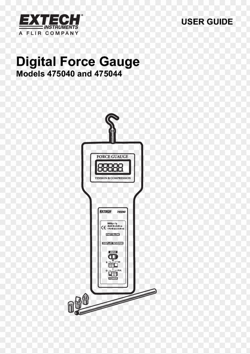 Extech Instruments Sensor Electrode Extension Cords PNG