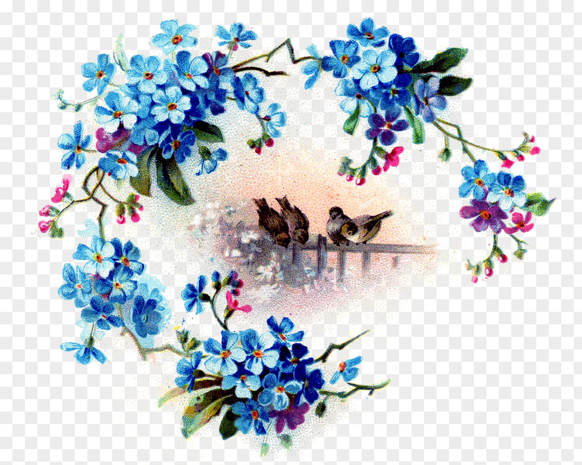 Flowers And Birds T-shirt Hat Iron-on Craft Flower PNG