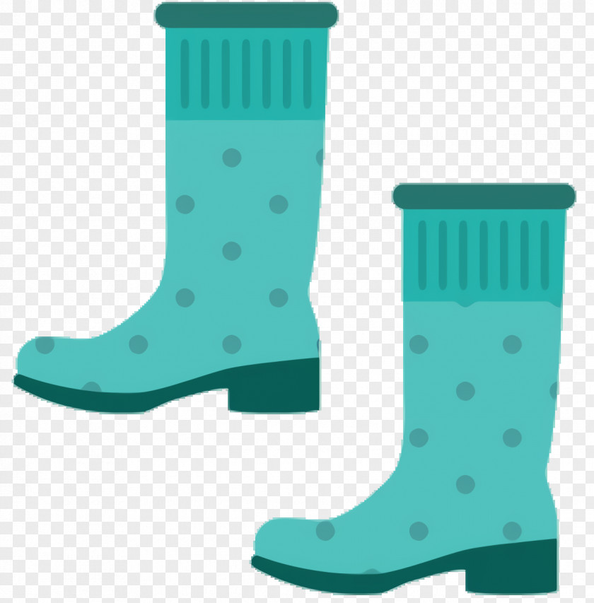 Rain Boot Turquoise Cartoon PNG