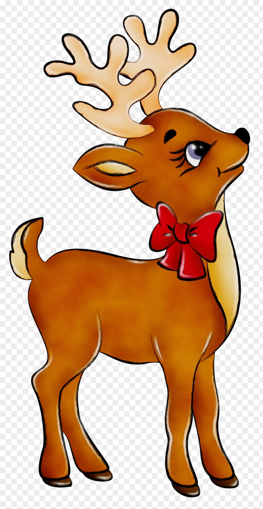 Wildlife Fawn Santa Claus Drawing PNG