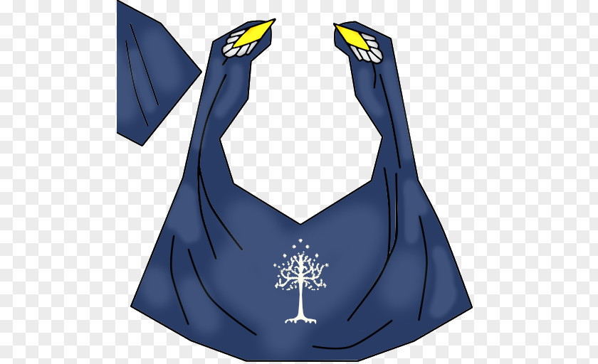 Winged Crown Cobalt Blue Outerwear Neck Sleeve PNG