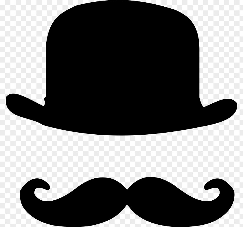 Mustache Bowler Hat Moustache Top PNG
