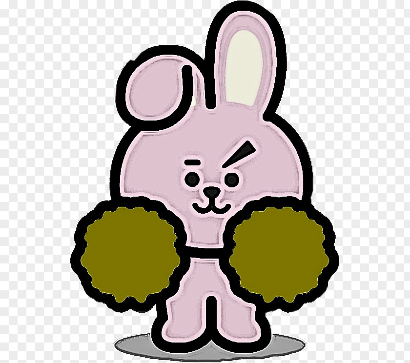 Paw Plant Easter Bunny PNG