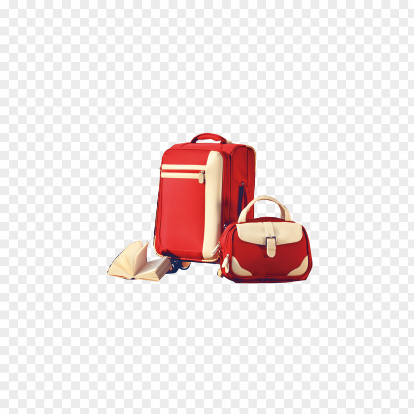 Red Bags Baggage PNG