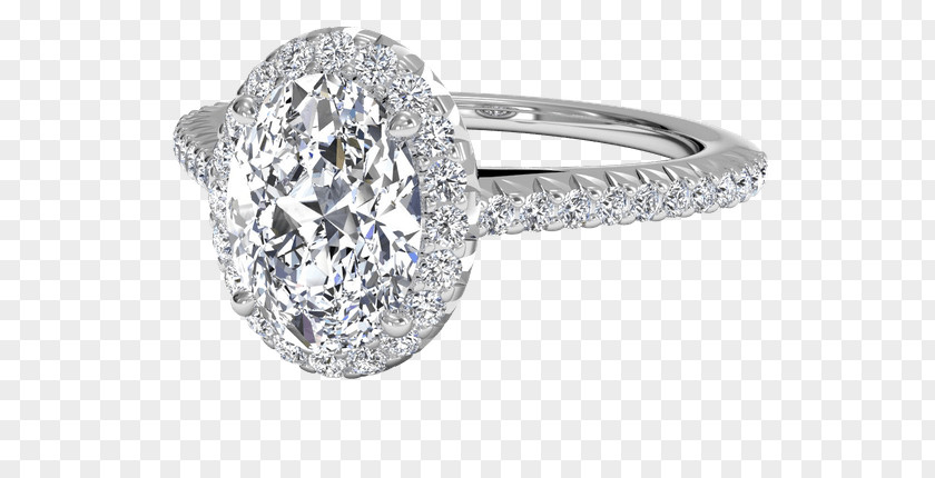 Ring Halo Diamond Engagement Carat Engraving PNG