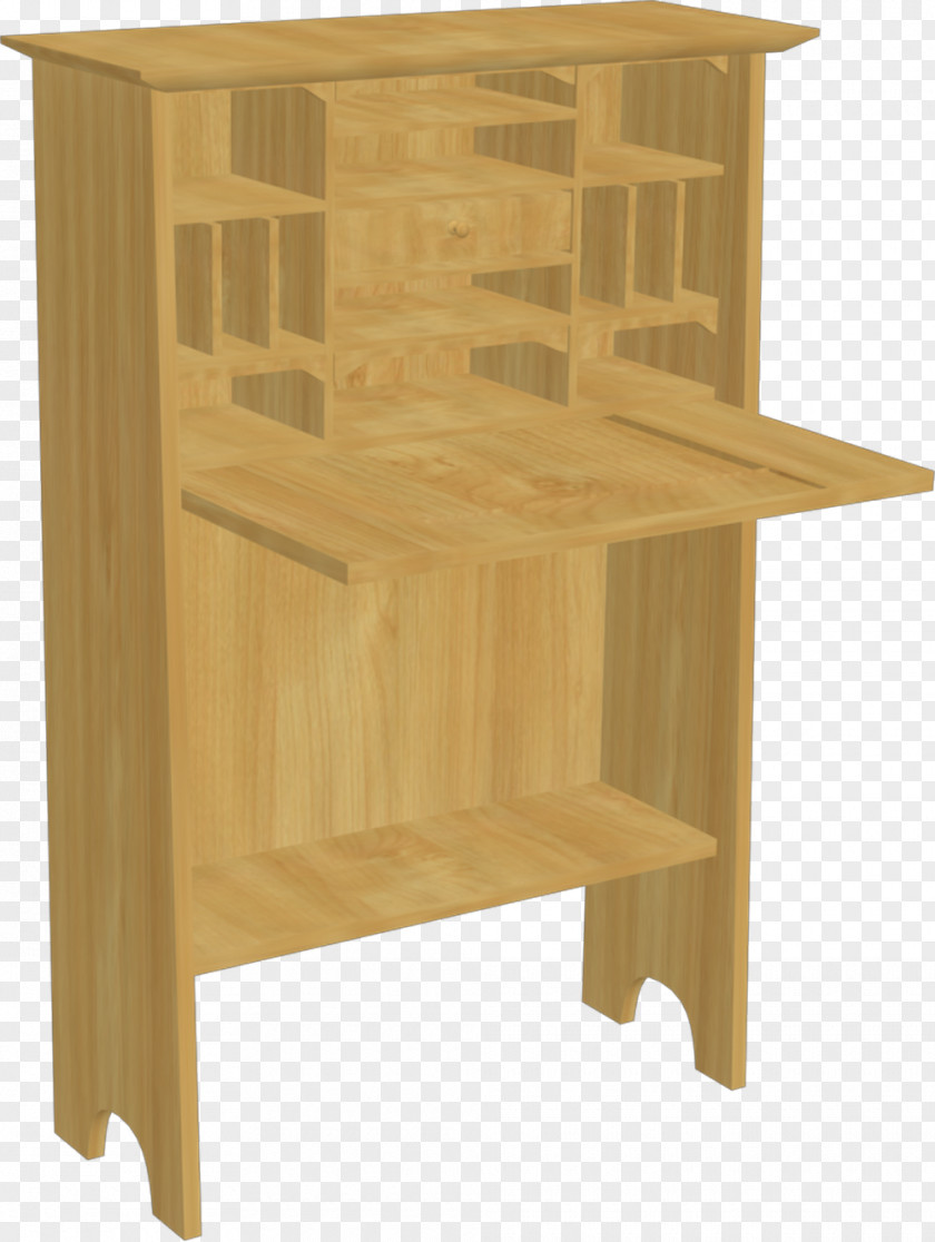 Table Shelf Drawer Desk PNG