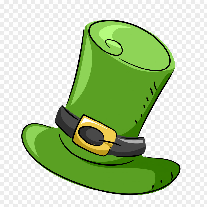 Vector Cartoon Green Hat Royalty-free Clip Art PNG