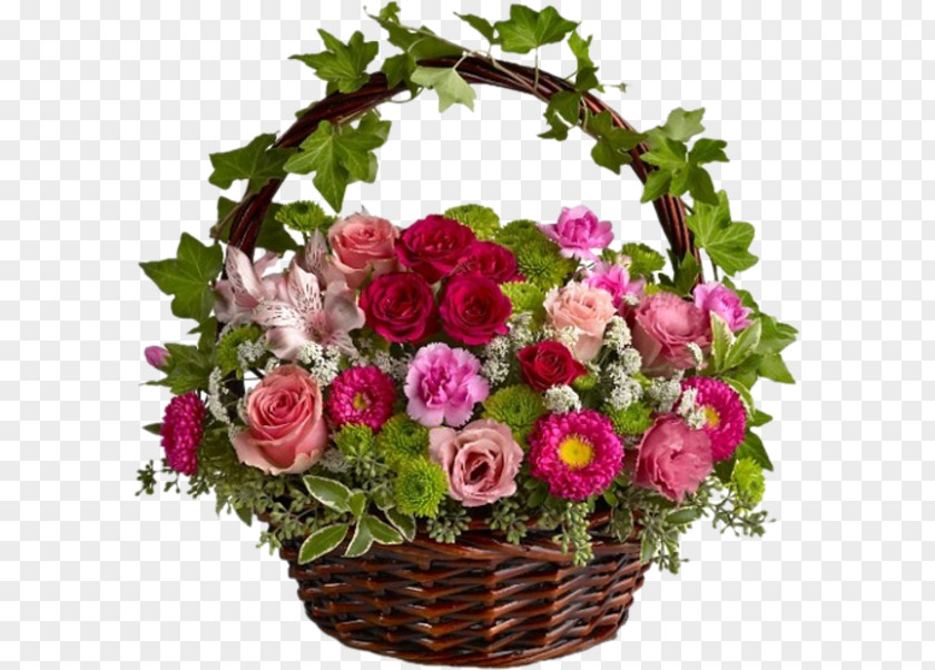Flower Floristry Cut Flowers Bouquet Basket PNG