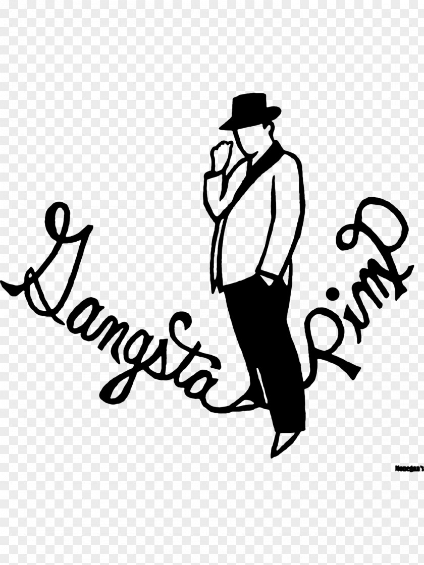Gangster Chain Art Silversmith Calligraphy Drawing PNG