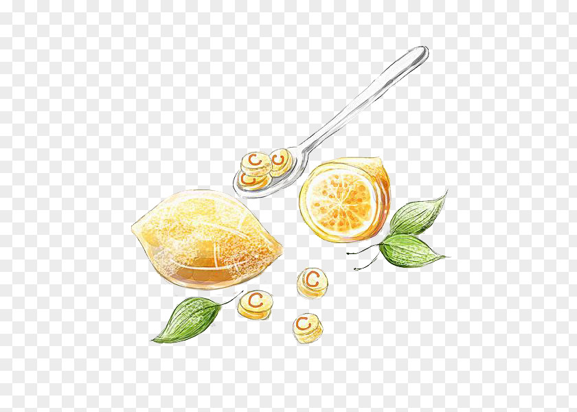 Lemon And Spoon Dietary Supplement Vitamin C PNG