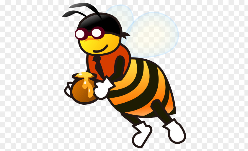 Bee Honey Emojipedia Sticker PNG