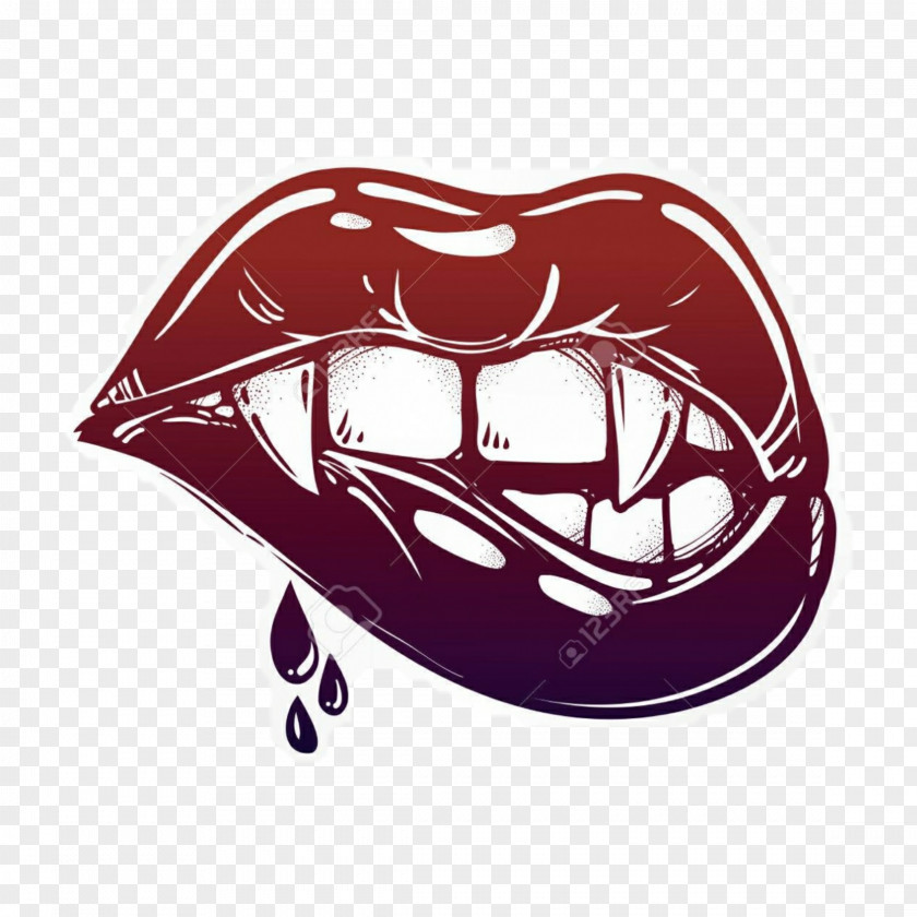 Flash Tattoo Lip Fang Mouth PNG