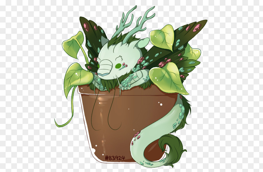 Leaf Flowerpot Legendary Creature PNG