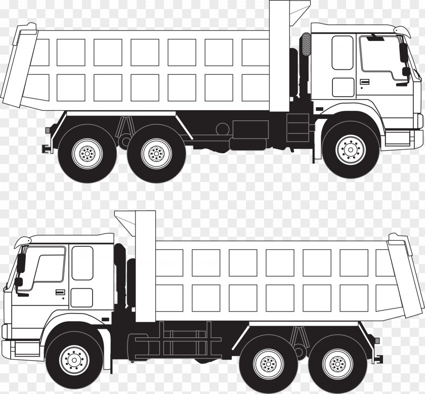 Tires Vector Car Pickup Truck Transport Commercial Vehicle PNG