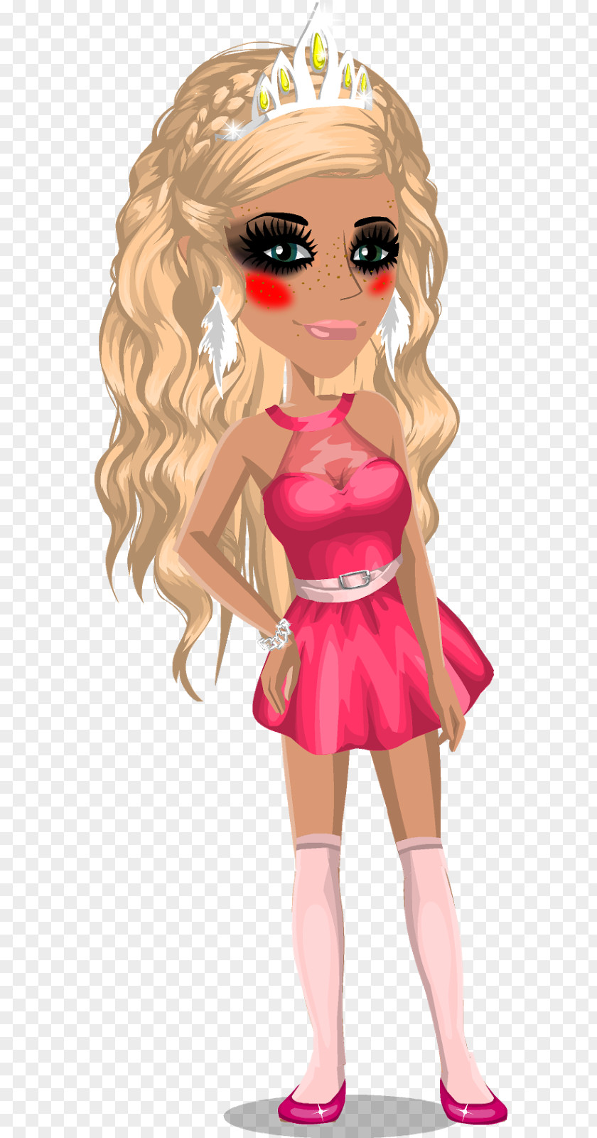 Winter Jasmine MovieStarPlanet YouTube Long Hair Brown Character PNG