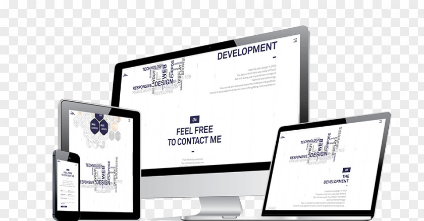 Responsive Computer Monitor Accessory Web Design Website Development Marketing PNG