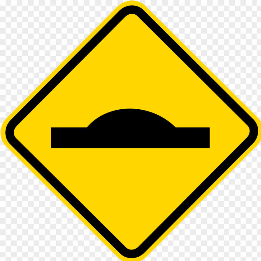 Warning Sign Traffic Road Speed Bump PNG