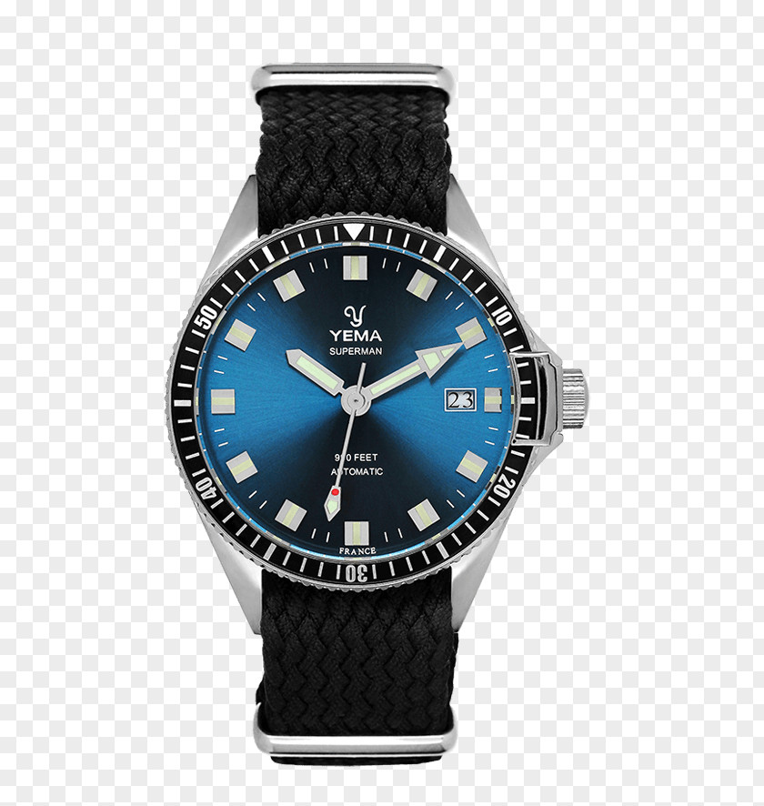 Watch Yema Mechanical Movement Blue PNG