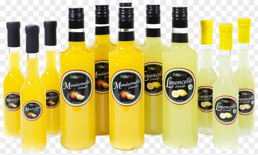 Amalfi Liqueur Limoncello Glass Bottle De Wijnborch PNG