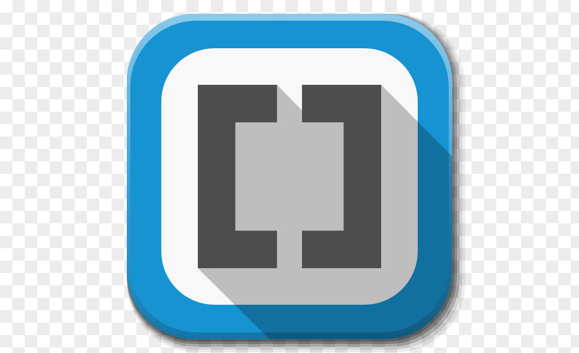 Apps Brackets B Blue Square Angle Brand PNG
