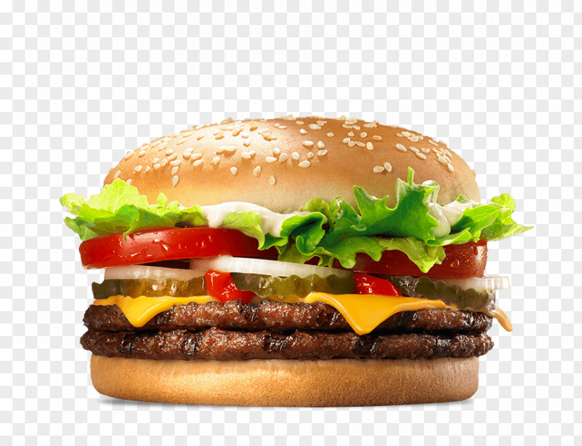 Bacon Whopper Cheeseburger Hamburger Big King French Fries PNG