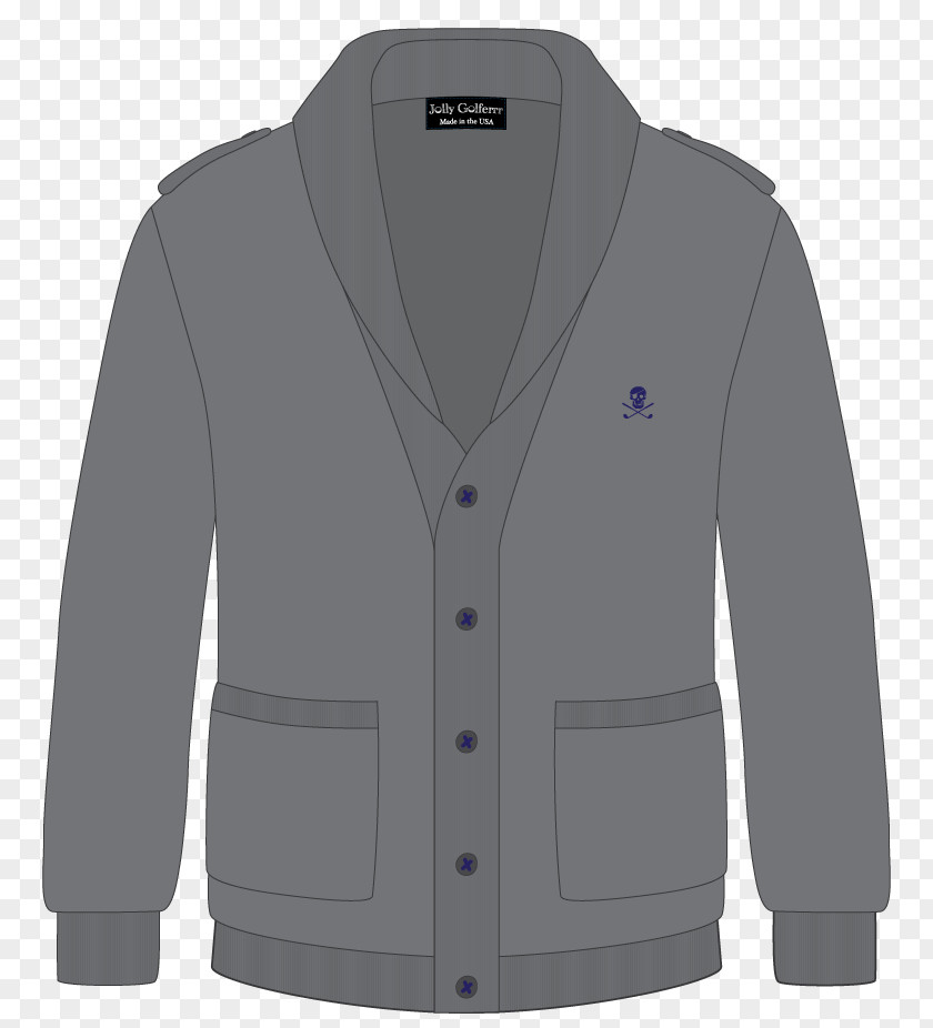 Cardigan Sleeve Polo Shirt Jacket PNG