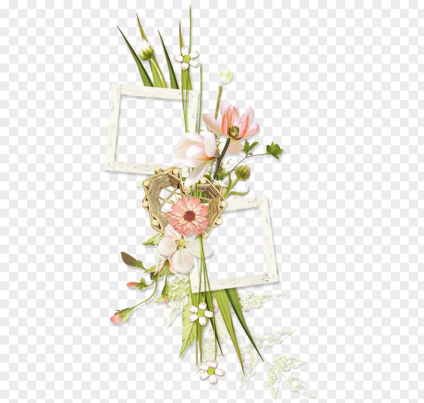 Flowers In Clusters Picture Frames Floral Design Molding Image Clip Art PNG