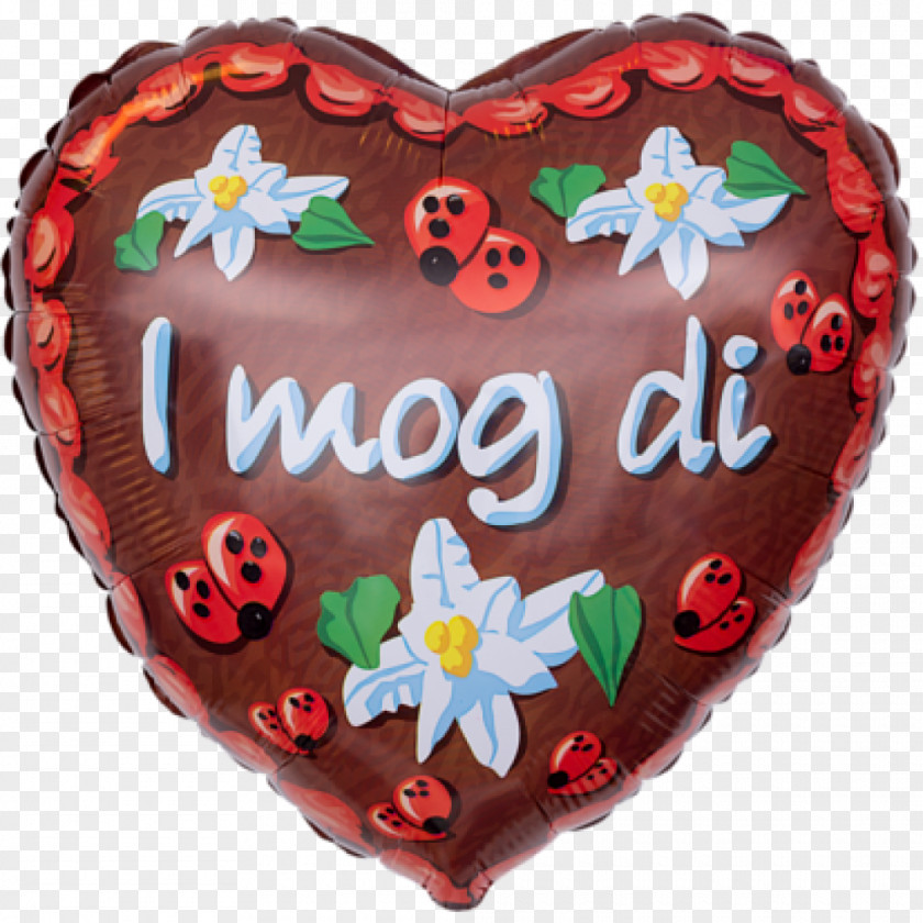 Heart Toy Balloon Gingerbread Cake Foil PNG