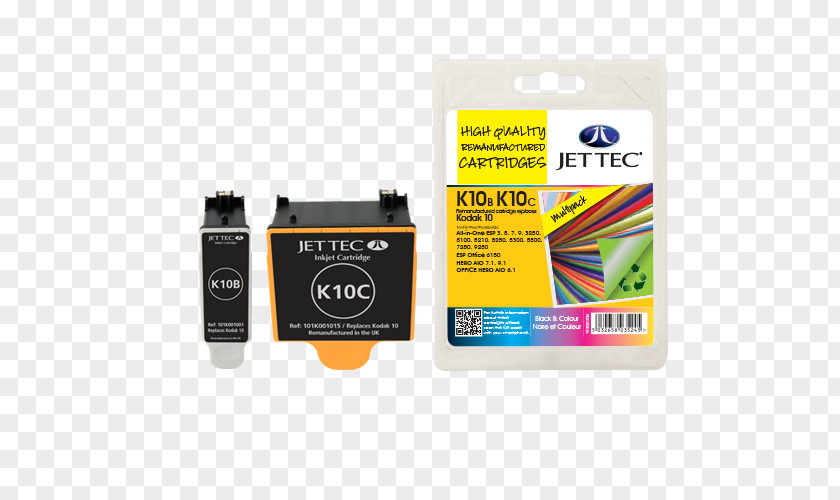 Kodak Black Ink Cartridge Color Inkjet Printing PNG