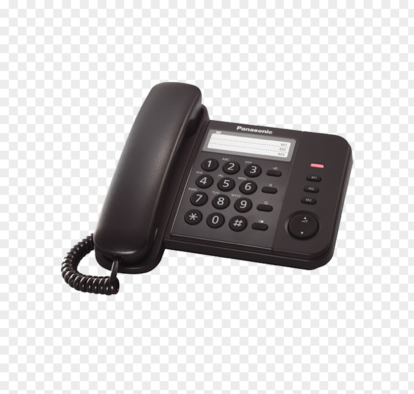 Panasonic Phone Cordless Telephone KX-TS520FX Digital Enhanced Telecommunications PNG